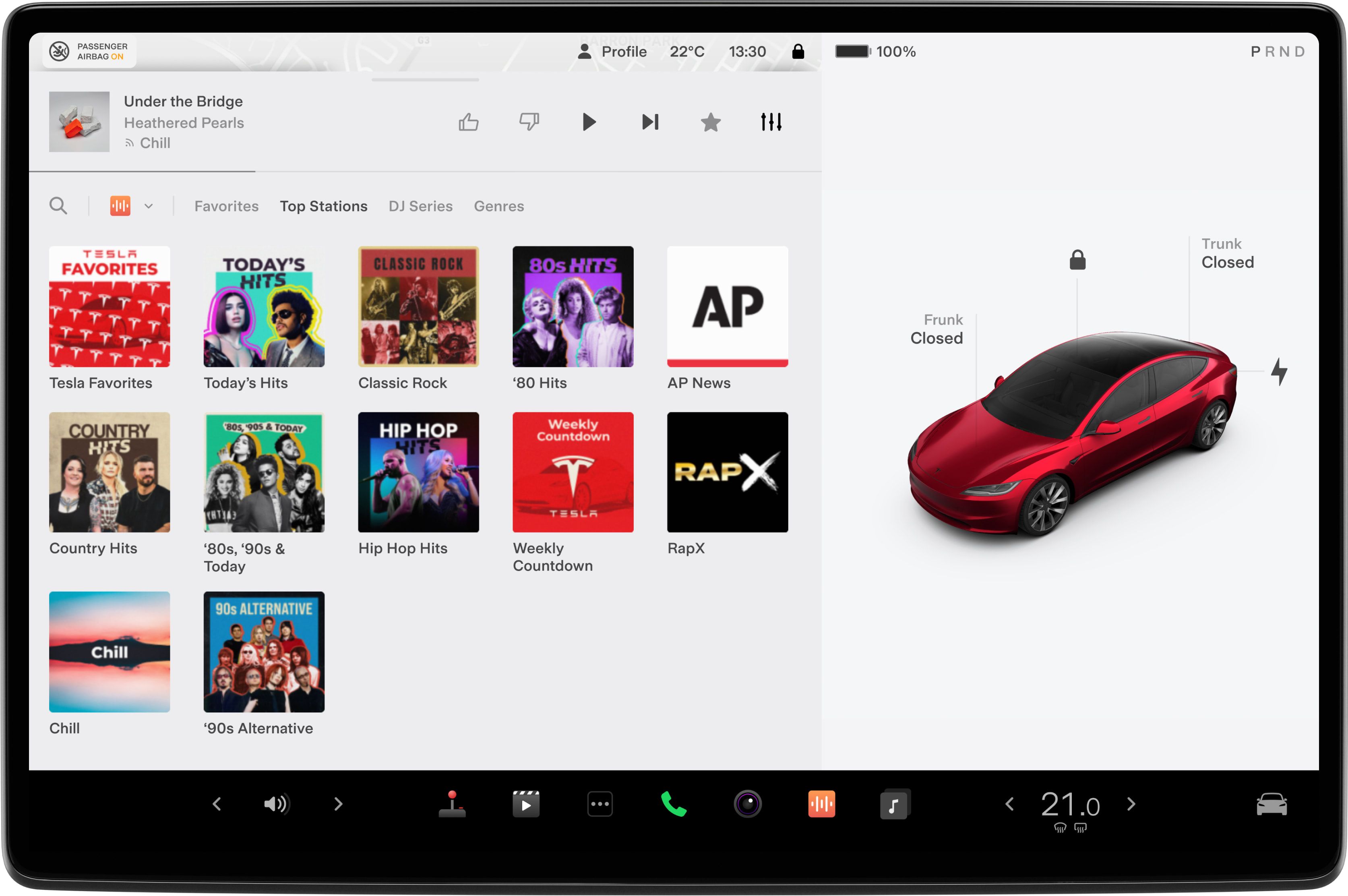 Tesla Model 3 Highland stalkless steering wheel with haptic indicator buttons
